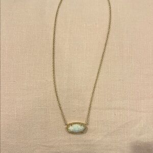 Kendra Scott Gold Necklace with Opalescent Pendant